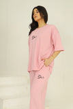 Women’s Oversized Co-Ord Set – Pink | Burraq