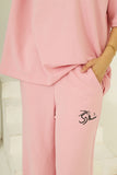 Women’s Oversized Co-Ord Set – Pink | Burraq