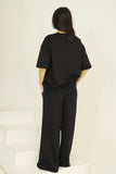 Women’s Oversized Co-Ord Set – Black | Burraq