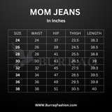 Blue High Waist Mom Jeans