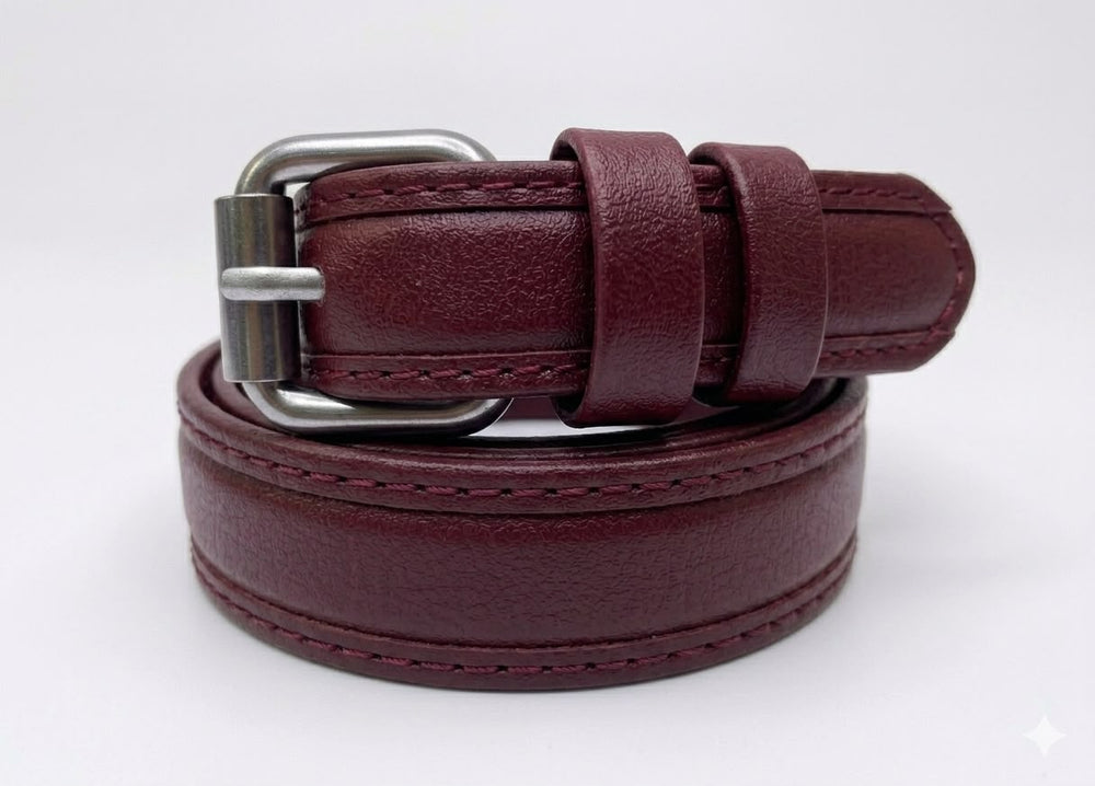 Unisex Faux Luxury Waist Belts - Brown.