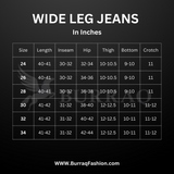Wide Leg Loose Fit High Waist Jeans Mid Blue