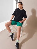 Black Drop Shoulder Oversize T Shirt