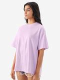 Light Purple  Drop Shoulder Oversize T Shirt