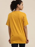 Mustard Drop Shoulder Oversize T Shirt