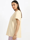 Cream T Shirt – Soft Cotton Casual Tee