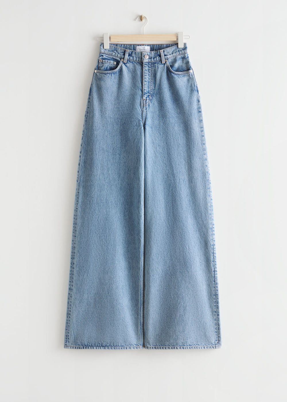 Icy Blue High Waisted Wide Leg
