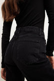 Premium Balck Mom High Waist Jeans