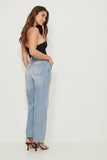 High waist Relaxed Straight Jeans