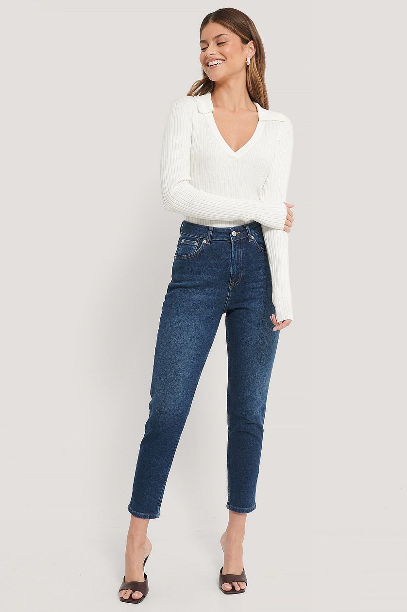 Premium Blue Mom Jeans