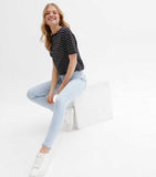 Pale Blue High Waist Skinny Jeans
