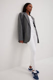 Skinny High Waist Raw Hem Jeans