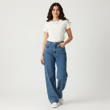 Mid Blue Wide Leg